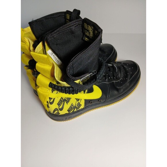Nike SF Air Force 1 High Black Yellow Size 8.5 Men’s Limited Edition Sneakers main image 6